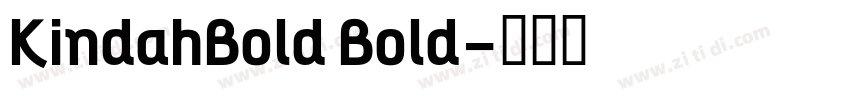 KindahBold Bold字体转换